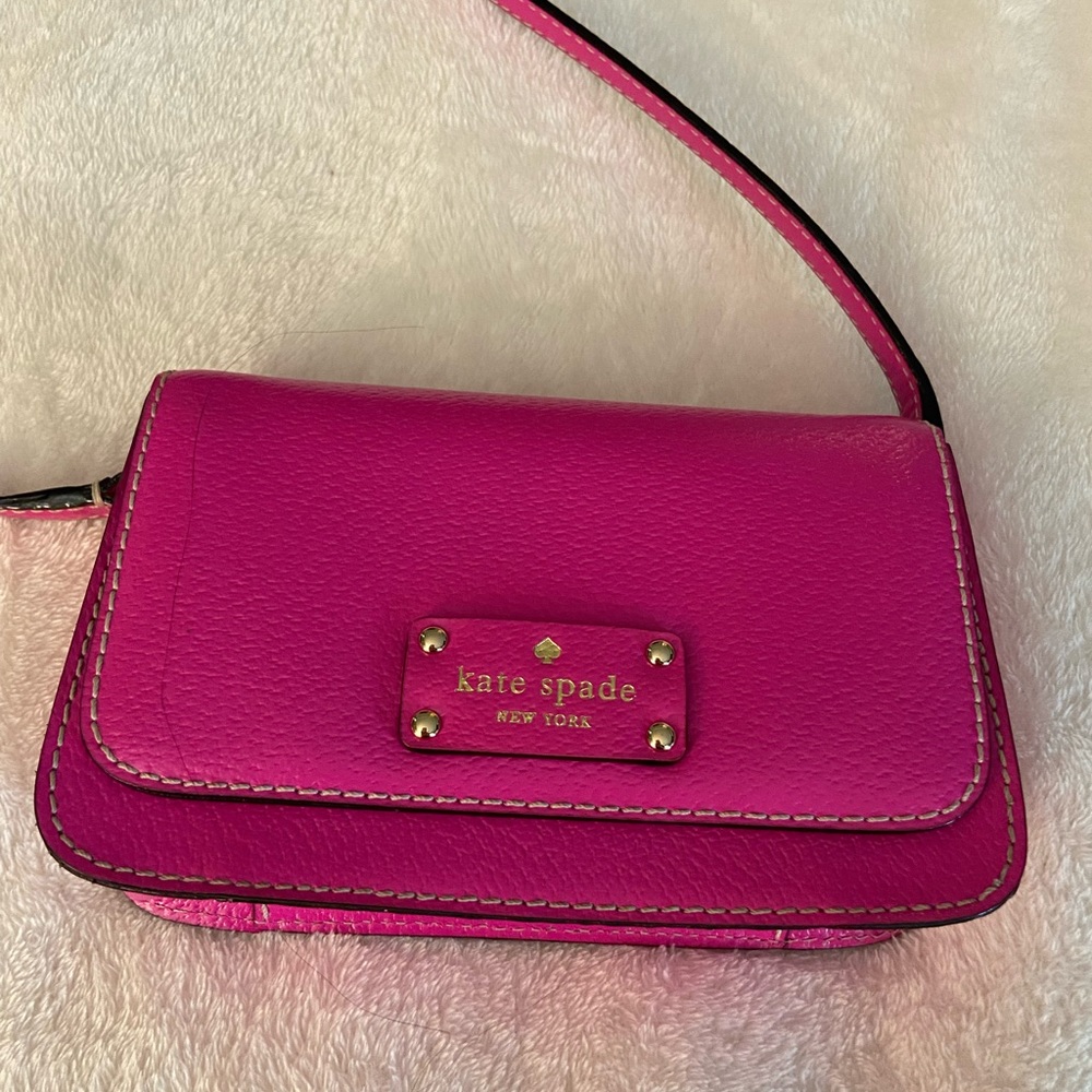 Authentic Kate Spade leather crossbody purse.